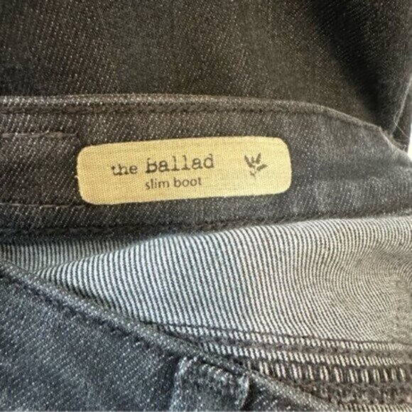 AG ADRIANO GOLDSCHMIED | The Ballad Slim Boot Dark Gray Denim Jeans Size 28 - Picture 8 of 8